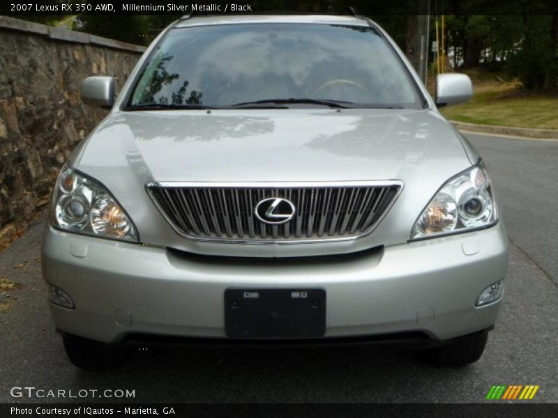 Millennium Silver Metallic / Black 2007 Lexus RX 350 AWD
