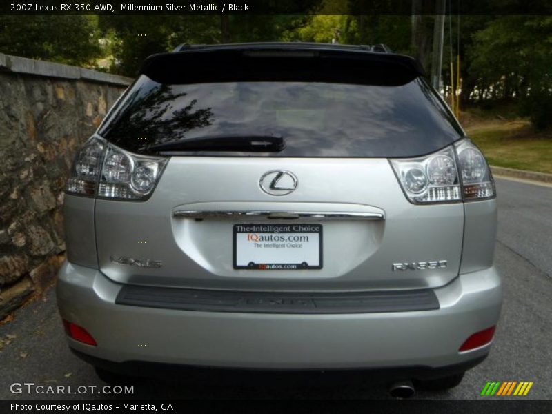 Millennium Silver Metallic / Black 2007 Lexus RX 350 AWD