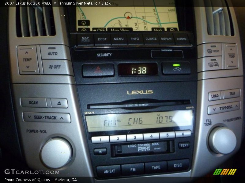 Millennium Silver Metallic / Black 2007 Lexus RX 350 AWD