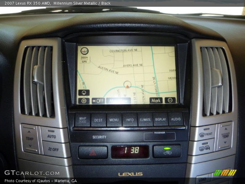 Millennium Silver Metallic / Black 2007 Lexus RX 350 AWD