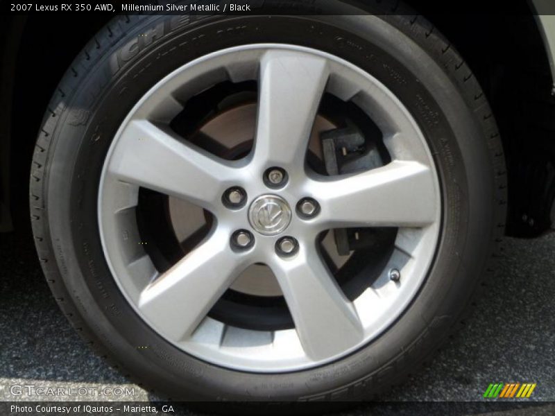 Millennium Silver Metallic / Black 2007 Lexus RX 350 AWD