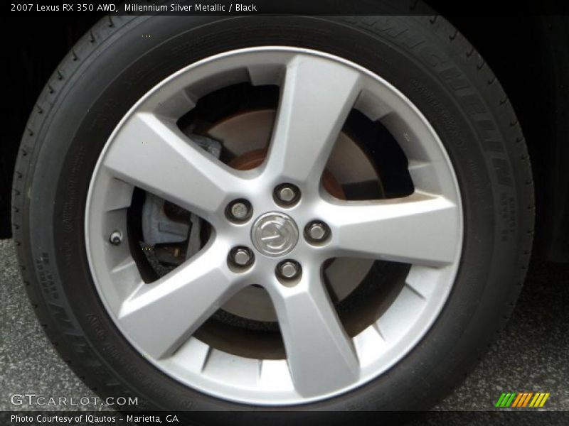 Millennium Silver Metallic / Black 2007 Lexus RX 350 AWD