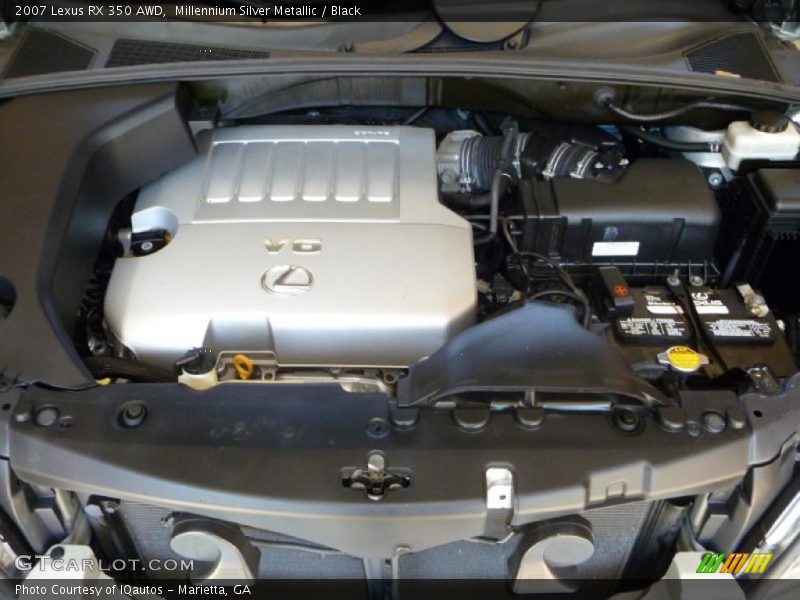 Millennium Silver Metallic / Black 2007 Lexus RX 350 AWD