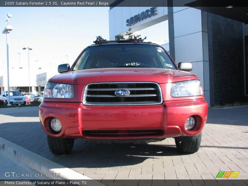 Cayenne Red Pearl / Beige 2005 Subaru Forester 2.5 XS