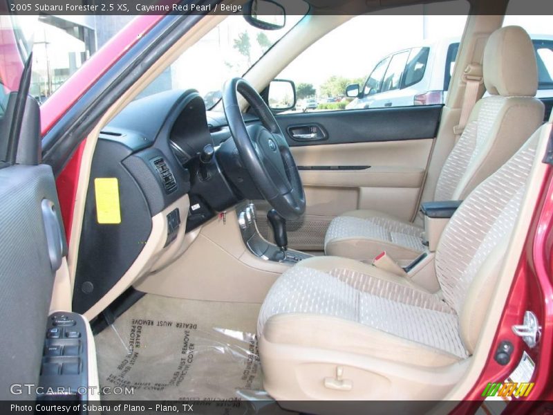 Cayenne Red Pearl / Beige 2005 Subaru Forester 2.5 XS