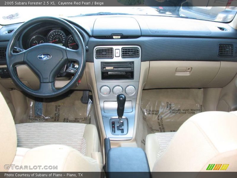 Cayenne Red Pearl / Beige 2005 Subaru Forester 2.5 XS