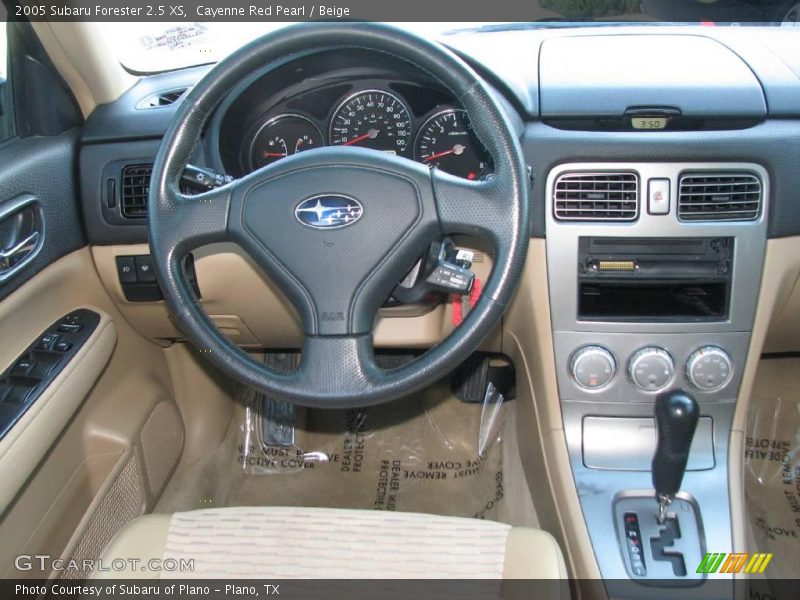 Cayenne Red Pearl / Beige 2005 Subaru Forester 2.5 XS