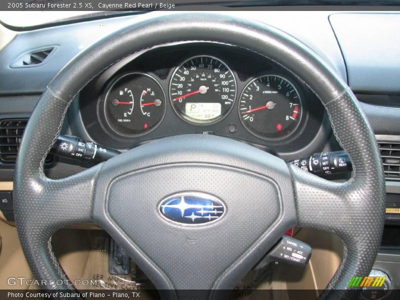 Cayenne Red Pearl / Beige 2005 Subaru Forester 2.5 XS
