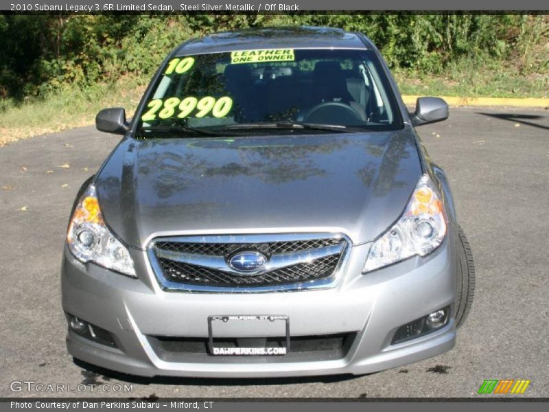 Steel Silver Metallic / Off Black 2010 Subaru Legacy 3.6R Limited Sedan