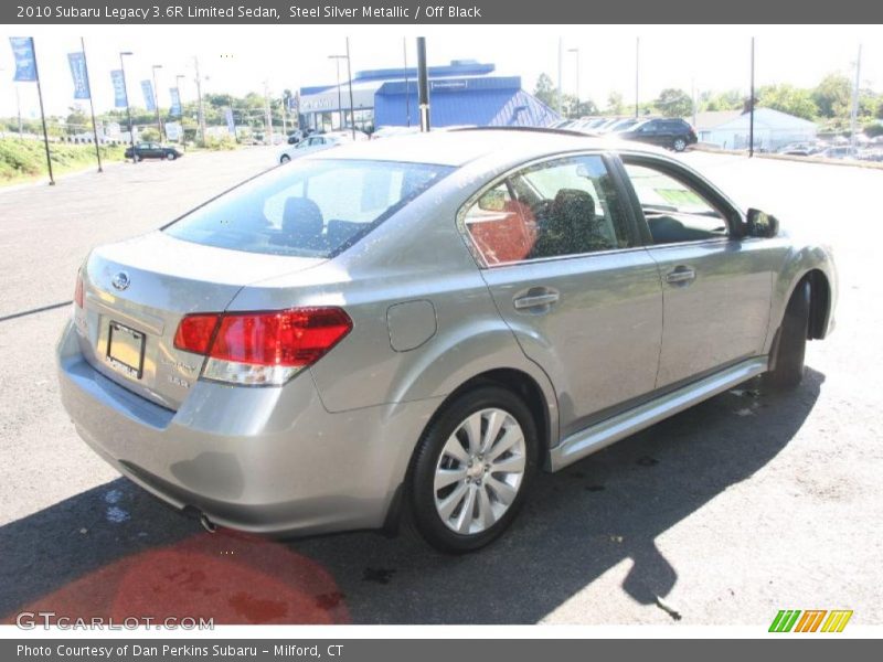 Steel Silver Metallic / Off Black 2010 Subaru Legacy 3.6R Limited Sedan