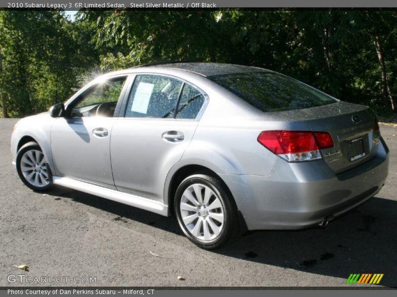 Steel Silver Metallic / Off Black 2010 Subaru Legacy 3.6R Limited Sedan