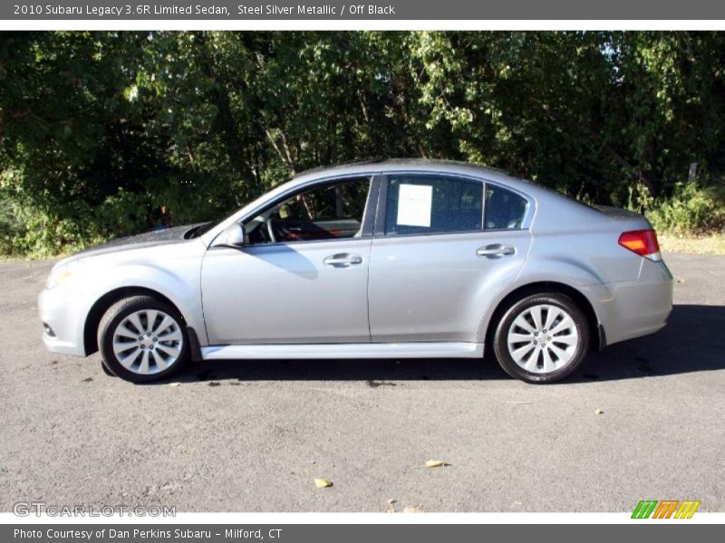 Steel Silver Metallic / Off Black 2010 Subaru Legacy 3.6R Limited Sedan