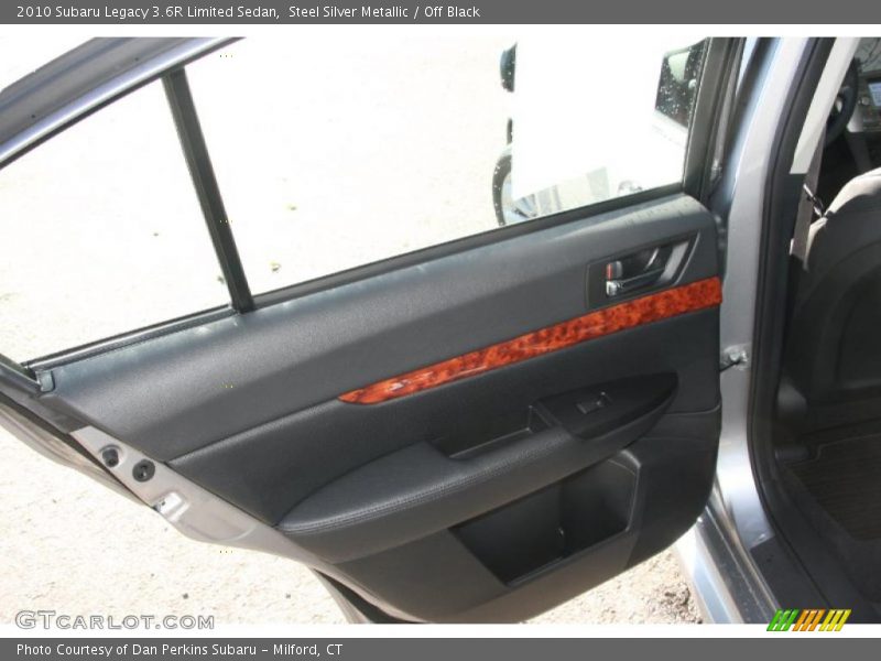 Steel Silver Metallic / Off Black 2010 Subaru Legacy 3.6R Limited Sedan