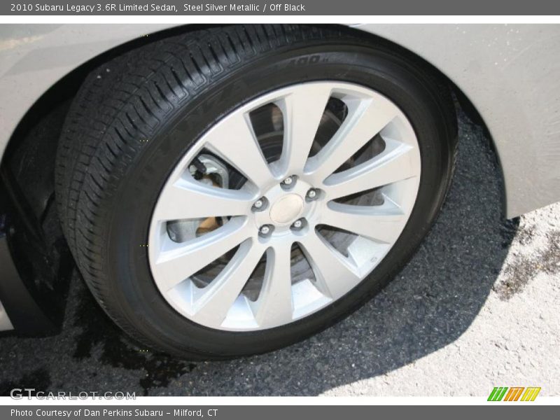 Steel Silver Metallic / Off Black 2010 Subaru Legacy 3.6R Limited Sedan