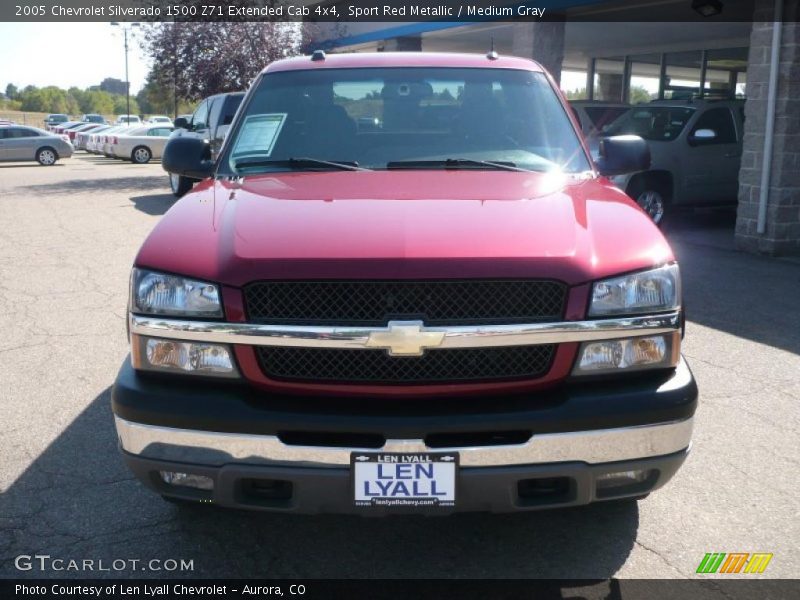 Sport Red Metallic / Medium Gray 2005 Chevrolet Silverado 1500 Z71 Extended Cab 4x4