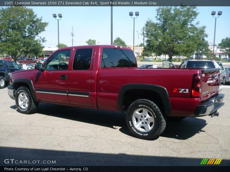 Sport Red Metallic / Medium Gray 2005 Chevrolet Silverado 1500 Z71 Extended Cab 4x4