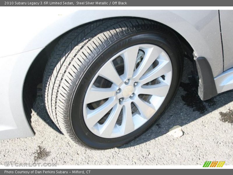 Steel Silver Metallic / Off Black 2010 Subaru Legacy 3.6R Limited Sedan