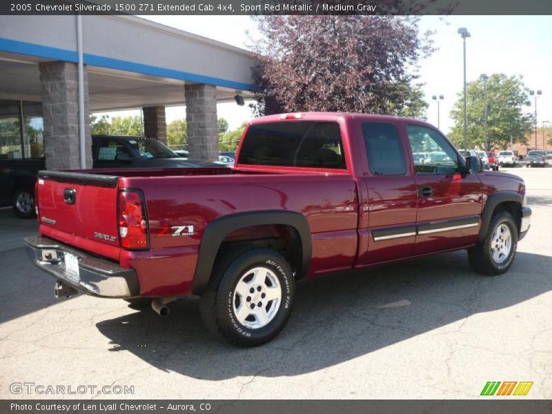 Sport Red Metallic / Medium Gray 2005 Chevrolet Silverado 1500 Z71 Extended Cab 4x4