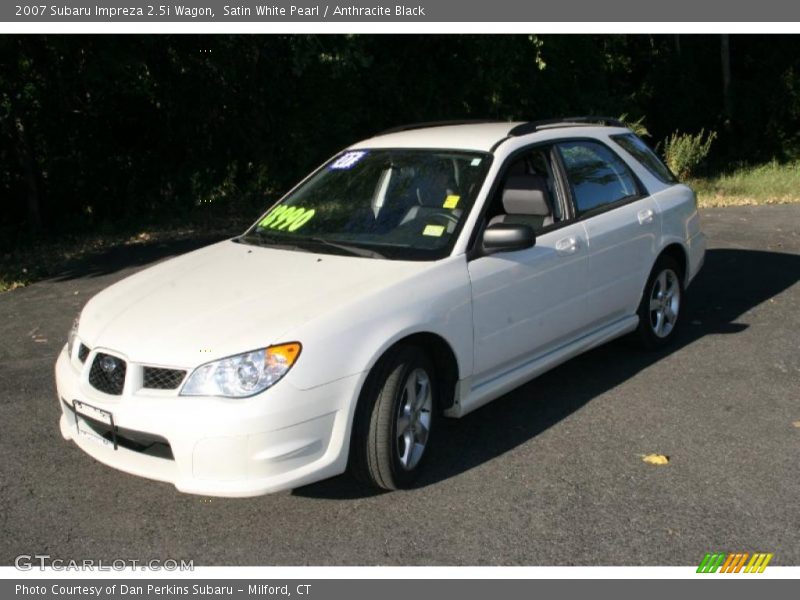 Satin White Pearl / Anthracite Black 2007 Subaru Impreza 2.5i Wagon