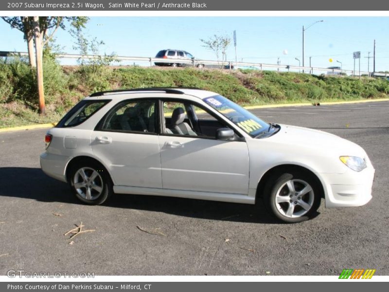 Satin White Pearl / Anthracite Black 2007 Subaru Impreza 2.5i Wagon