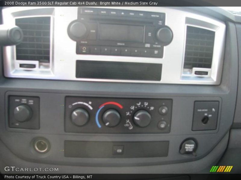 Bright White / Medium Slate Gray 2008 Dodge Ram 3500 SLT Regular Cab 4x4 Dually