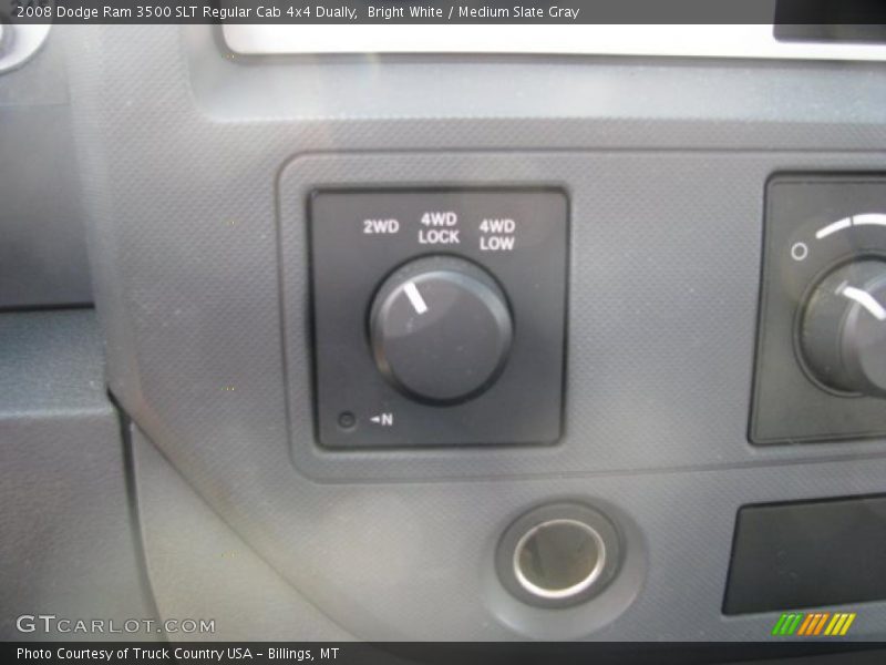 Bright White / Medium Slate Gray 2008 Dodge Ram 3500 SLT Regular Cab 4x4 Dually