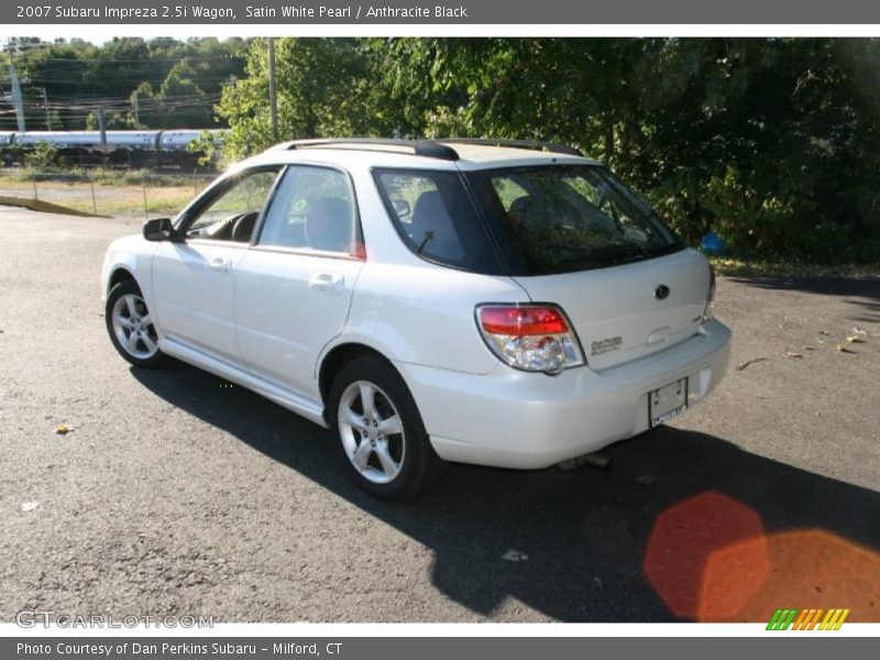 Satin White Pearl / Anthracite Black 2007 Subaru Impreza 2.5i Wagon