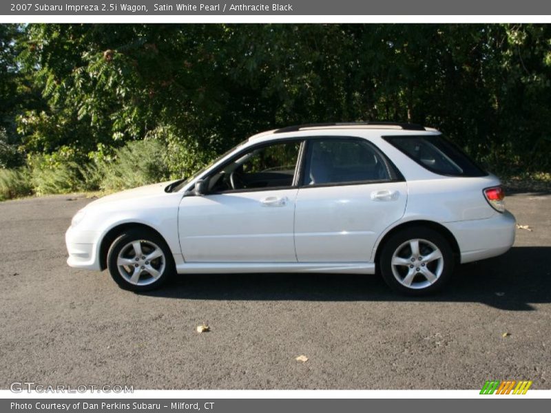 Satin White Pearl / Anthracite Black 2007 Subaru Impreza 2.5i Wagon