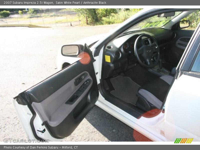 Satin White Pearl / Anthracite Black 2007 Subaru Impreza 2.5i Wagon