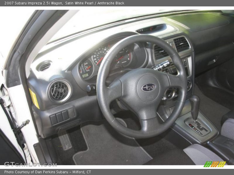 Satin White Pearl / Anthracite Black 2007 Subaru Impreza 2.5i Wagon