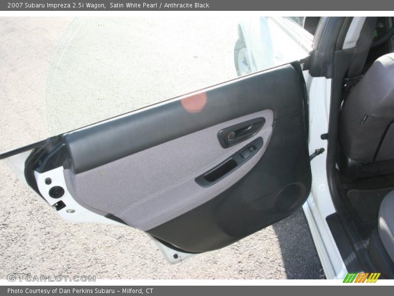 Satin White Pearl / Anthracite Black 2007 Subaru Impreza 2.5i Wagon