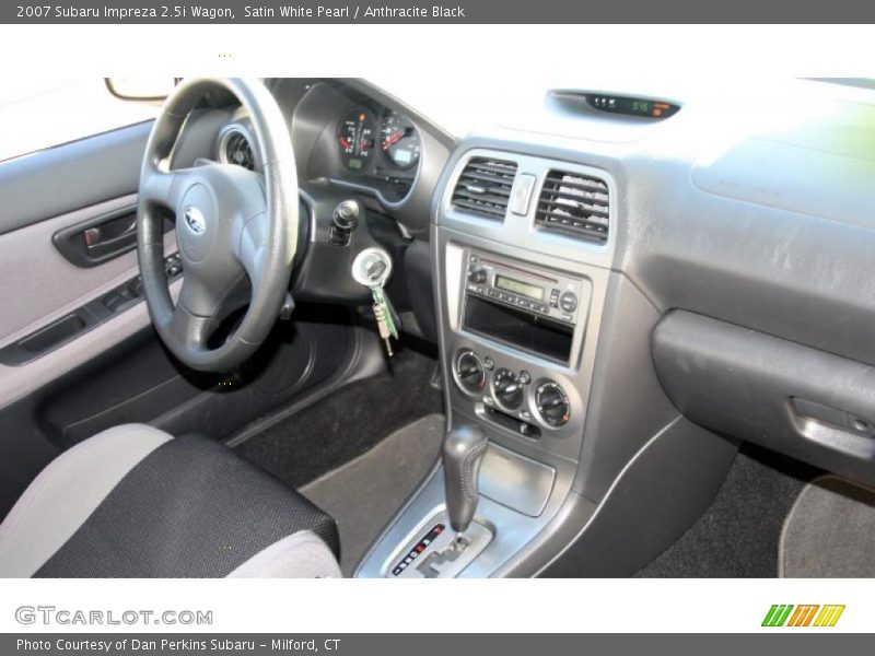Satin White Pearl / Anthracite Black 2007 Subaru Impreza 2.5i Wagon