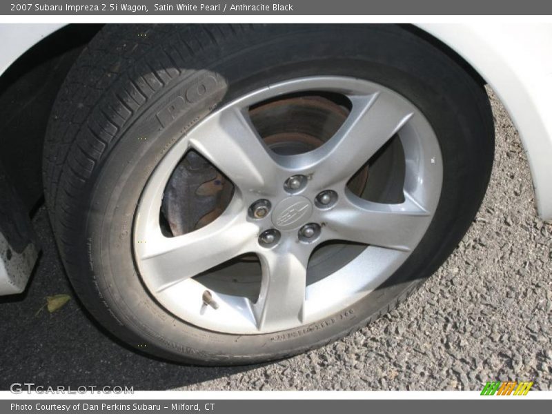 Satin White Pearl / Anthracite Black 2007 Subaru Impreza 2.5i Wagon