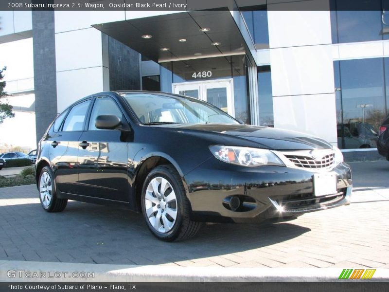 Obsidian Black Pearl / Ivory 2008 Subaru Impreza 2.5i Wagon