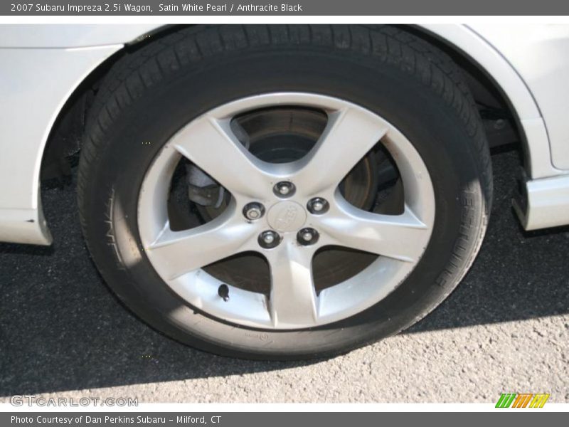 Satin White Pearl / Anthracite Black 2007 Subaru Impreza 2.5i Wagon
