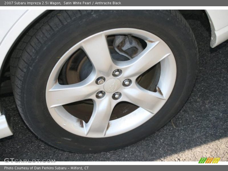 Satin White Pearl / Anthracite Black 2007 Subaru Impreza 2.5i Wagon