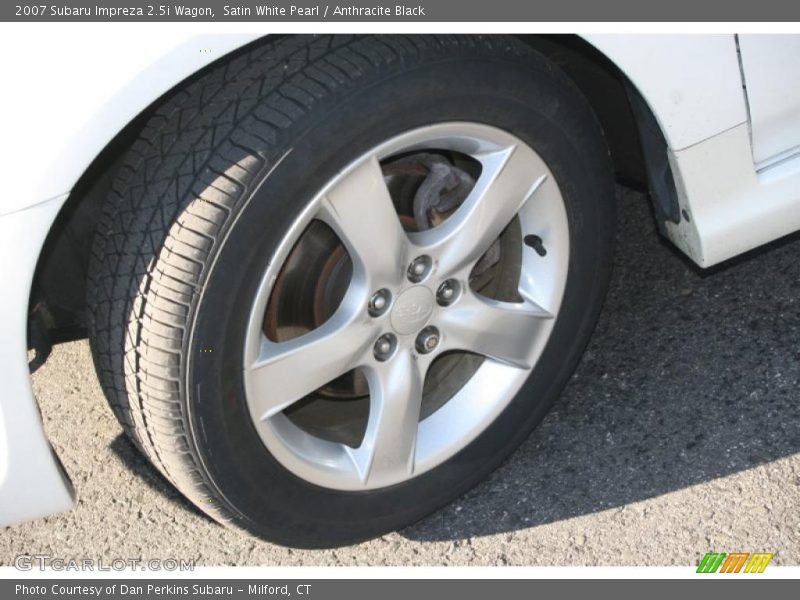 Satin White Pearl / Anthracite Black 2007 Subaru Impreza 2.5i Wagon
