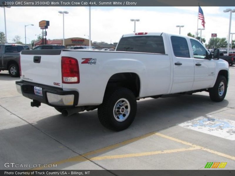 Summit White / Ebony 2009 GMC Sierra 3500HD Work Truck Crew Cab 4x4