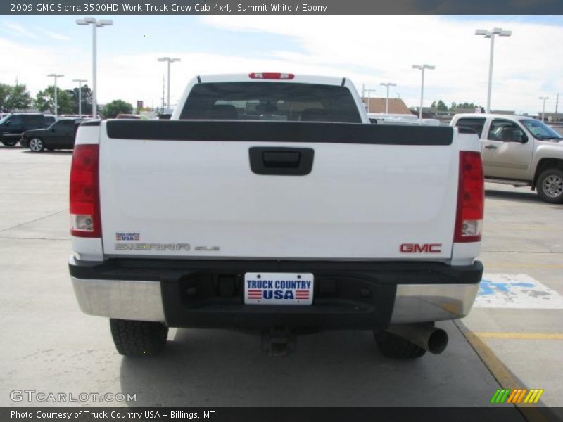 Summit White / Ebony 2009 GMC Sierra 3500HD Work Truck Crew Cab 4x4