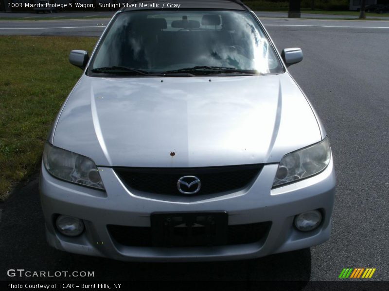 Sunlight Silver Metallic / Gray 2003 Mazda Protege 5 Wagon