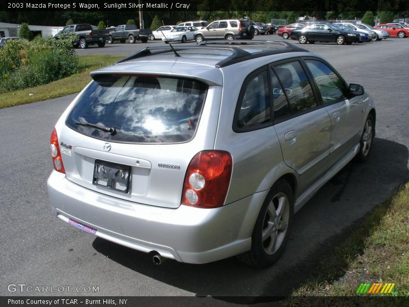 Sunlight Silver Metallic / Gray 2003 Mazda Protege 5 Wagon