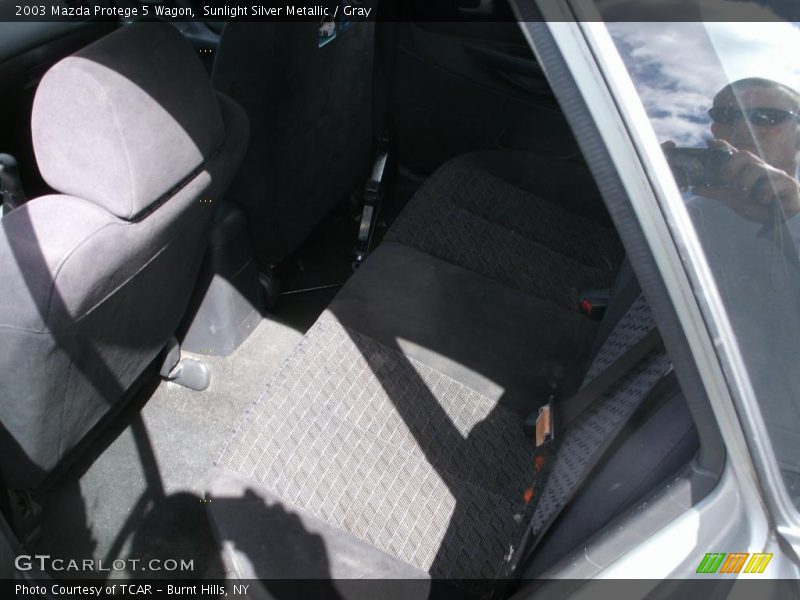 Sunlight Silver Metallic / Gray 2003 Mazda Protege 5 Wagon