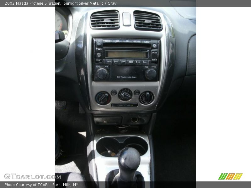 Sunlight Silver Metallic / Gray 2003 Mazda Protege 5 Wagon