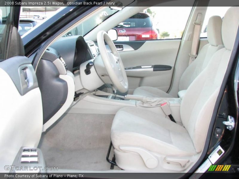 Obsidian Black Pearl / Ivory 2008 Subaru Impreza 2.5i Wagon