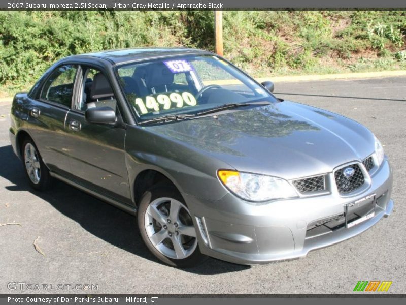 Urban Gray Metallic / Anthracite Black 2007 Subaru Impreza 2.5i Sedan