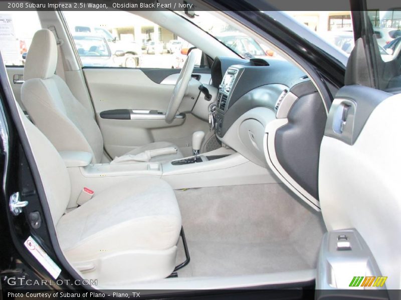 Obsidian Black Pearl / Ivory 2008 Subaru Impreza 2.5i Wagon