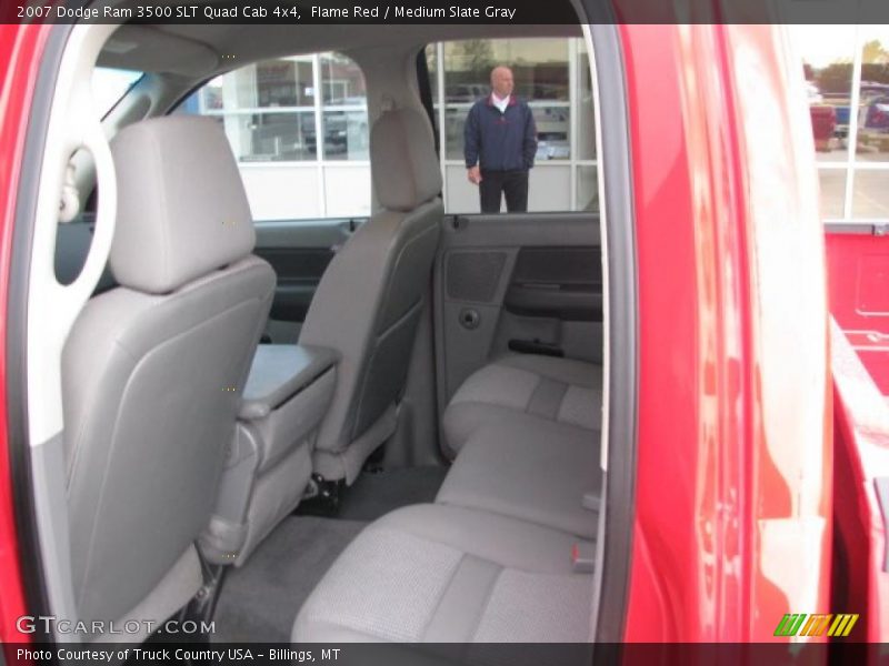 Flame Red / Medium Slate Gray 2007 Dodge Ram 3500 SLT Quad Cab 4x4