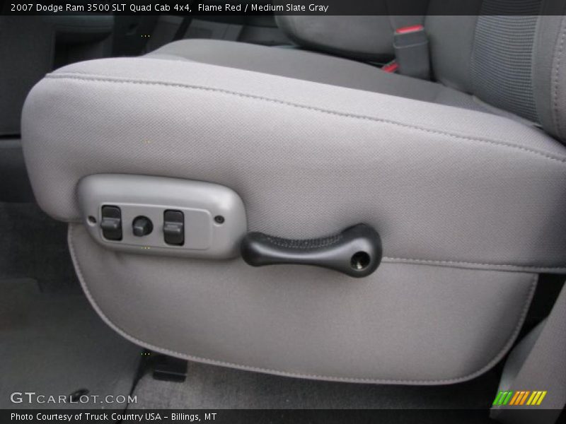Flame Red / Medium Slate Gray 2007 Dodge Ram 3500 SLT Quad Cab 4x4