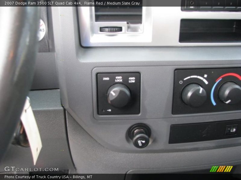 Flame Red / Medium Slate Gray 2007 Dodge Ram 3500 SLT Quad Cab 4x4