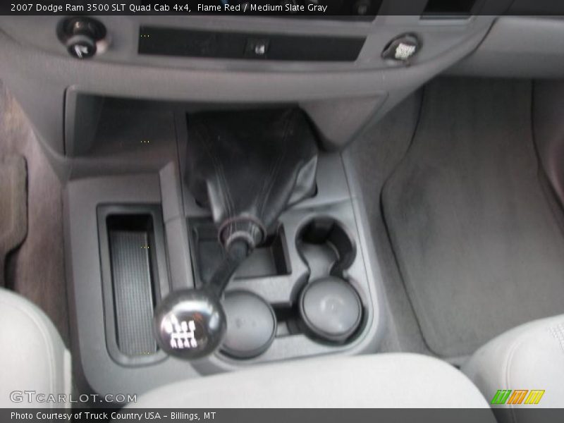 Flame Red / Medium Slate Gray 2007 Dodge Ram 3500 SLT Quad Cab 4x4